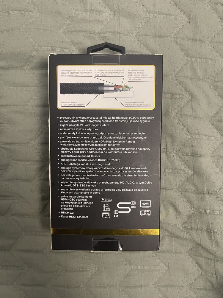 Premium cable gloden line HDMI 4K 2.5m CWPH110925