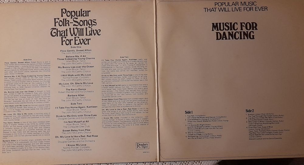 Popular Folk-songs that will live forever vinil duplo