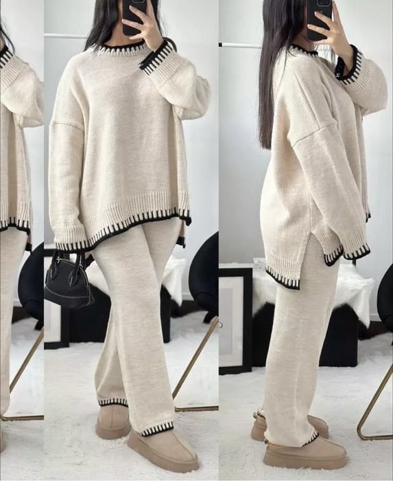 Жіночий вʼязаний костюм