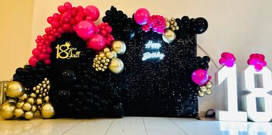 Dekoracja Ścianka balonowa do zdjęć  - BAL KARNAWAŁOWY , KOMUNIA 2024