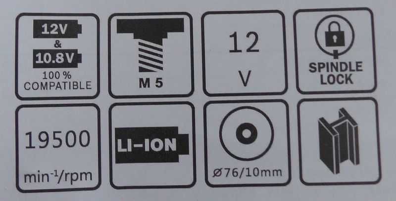 Szlifierka mini kątowa tracze 76mm akumulator 12V