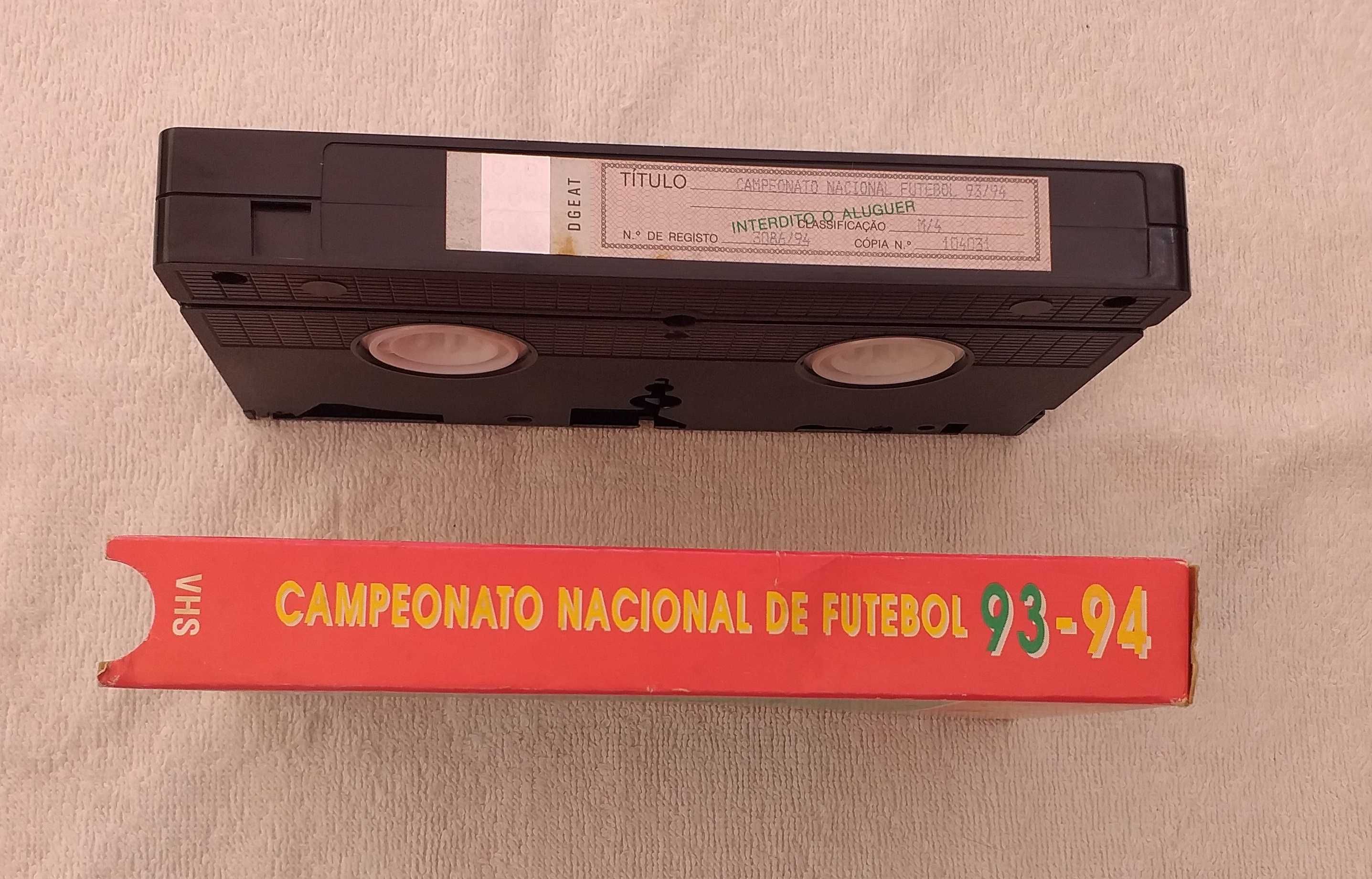 Benfica, filme VHS, campeonato nacional 93-94, Benfica campeão