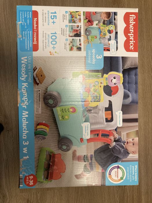 Fisher-Price „Ucz się i śmiej!” Wesoły Kamper Malucha HCK55