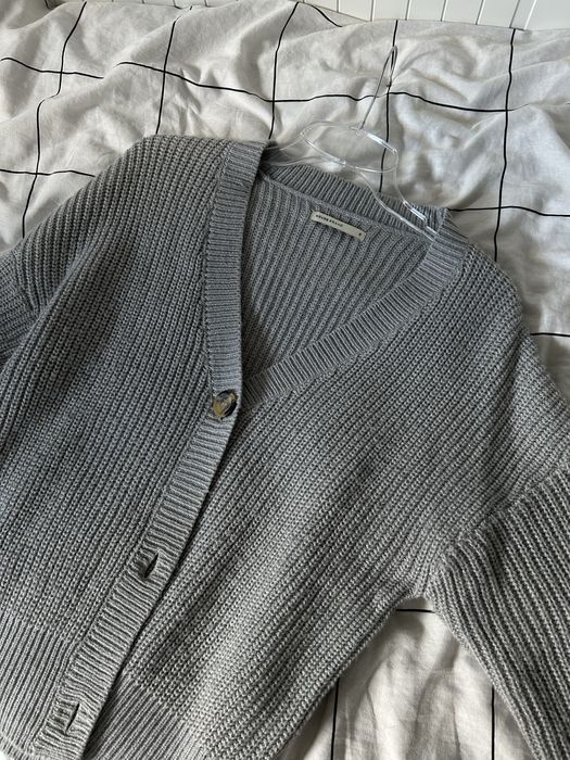Sweterek kardigan szary