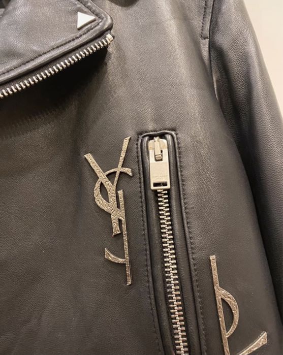 Yves Saint Laurent/YSL skóra,ramoneska,kurtka