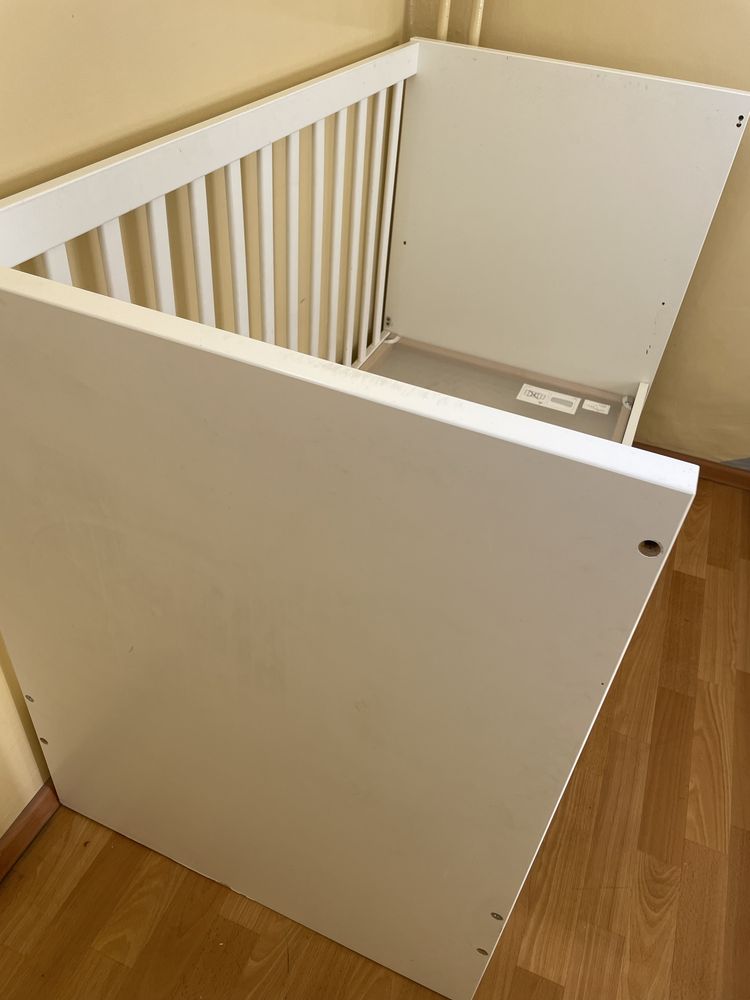 Sprzedam łóżeczko Ikea stuva z materacem