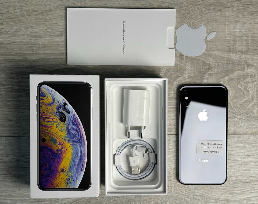 Apple iPhone XS - 256GB - Space Gray Neverlock  ІДЕАЛ 97% АКУМ