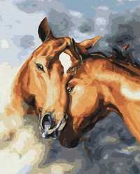 Malowanie Po Numerach Obraz Do Malowania Konie Zestaw
