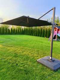 Parasol ogrodowy led 280x280x 274 antracyt cena nowego 2499