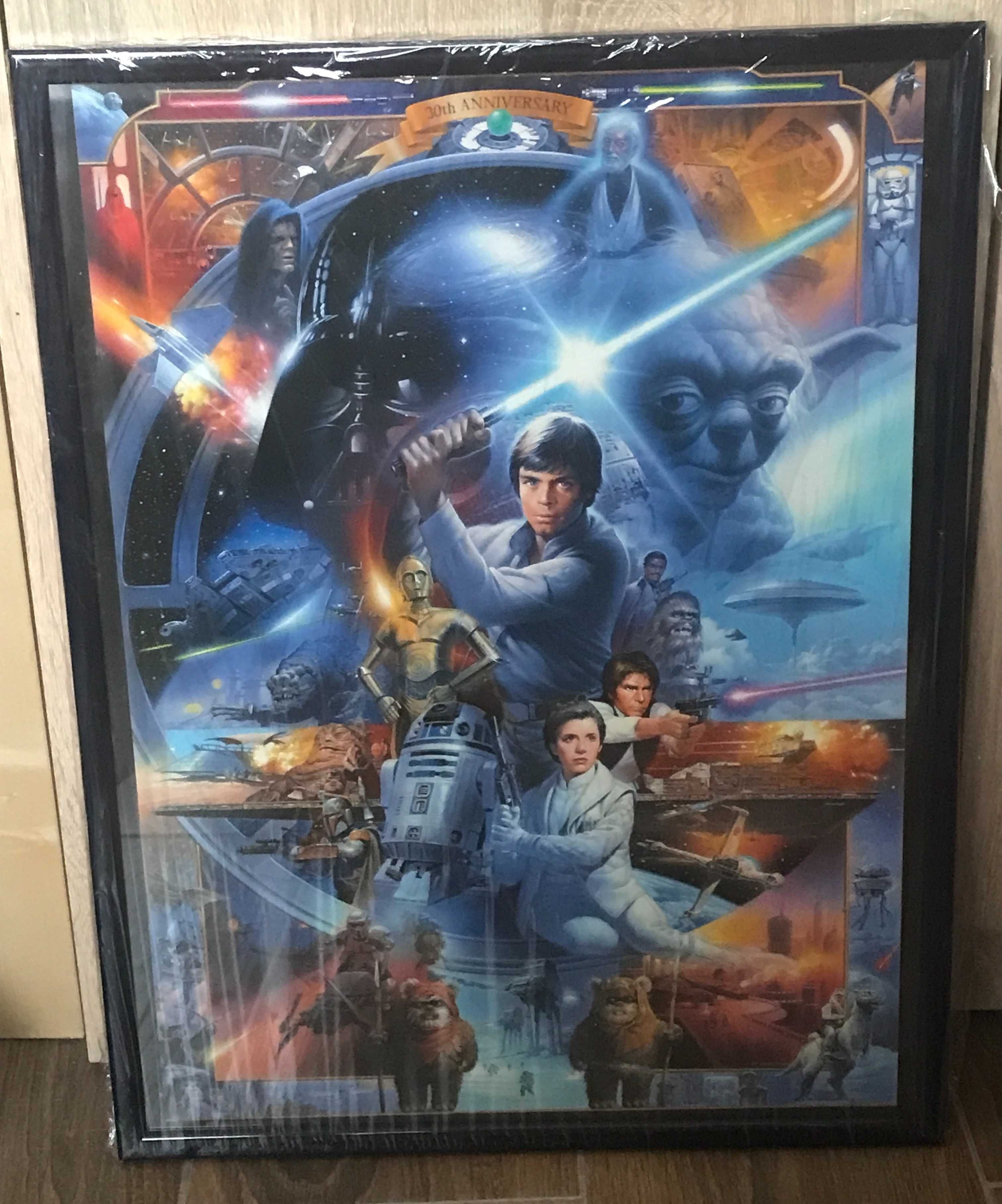 Plakat Star Wars Gwiezdne Wojny 30th Anniversary oprawiony z szybą