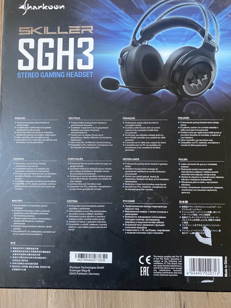 Słuchawki Sharkoon Skiller SGH3