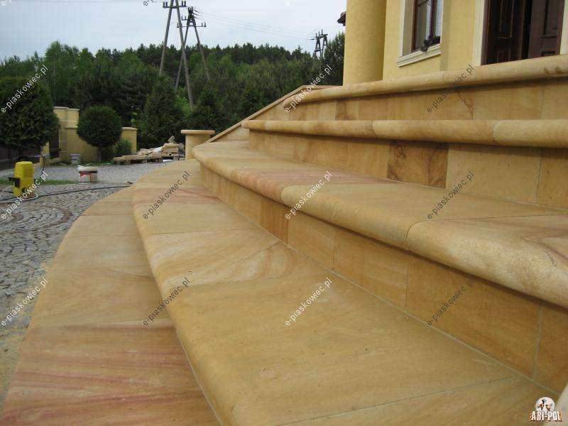 ~27~ Schody kamienne bloki piaskowca schody z piaskowca mrozoodporne