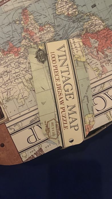 Puzzle - mapa świata vintage 1000 elementow