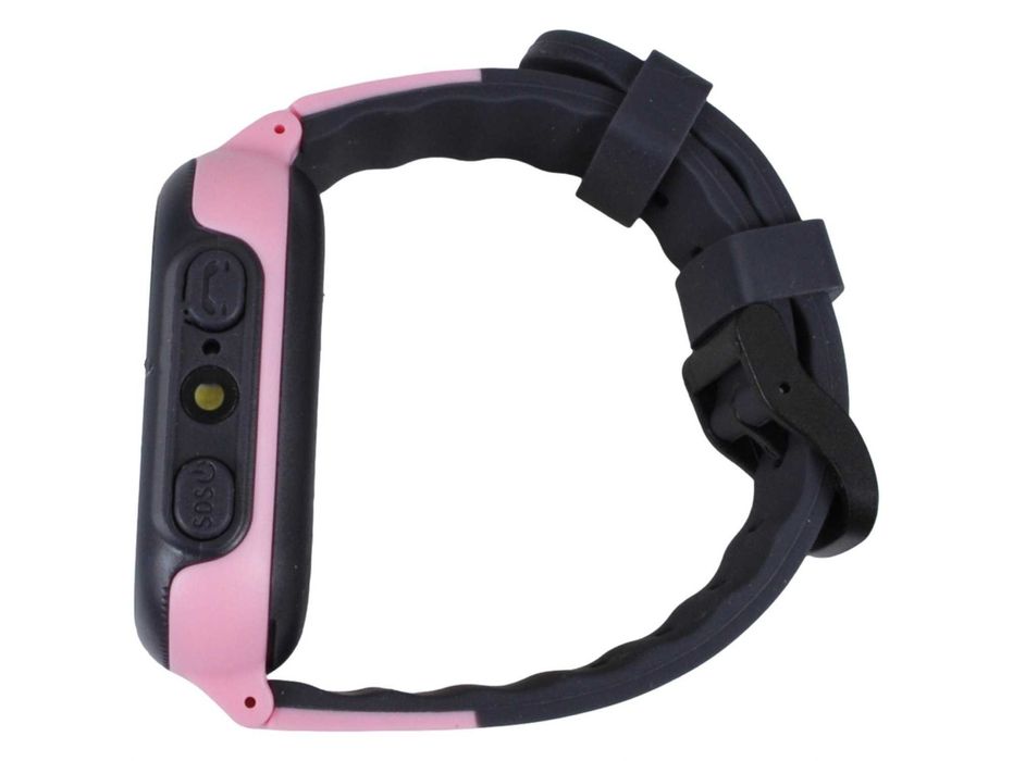 Smartwatch z funkcją sms aparat połączenia lokalizacja różowy Denmen