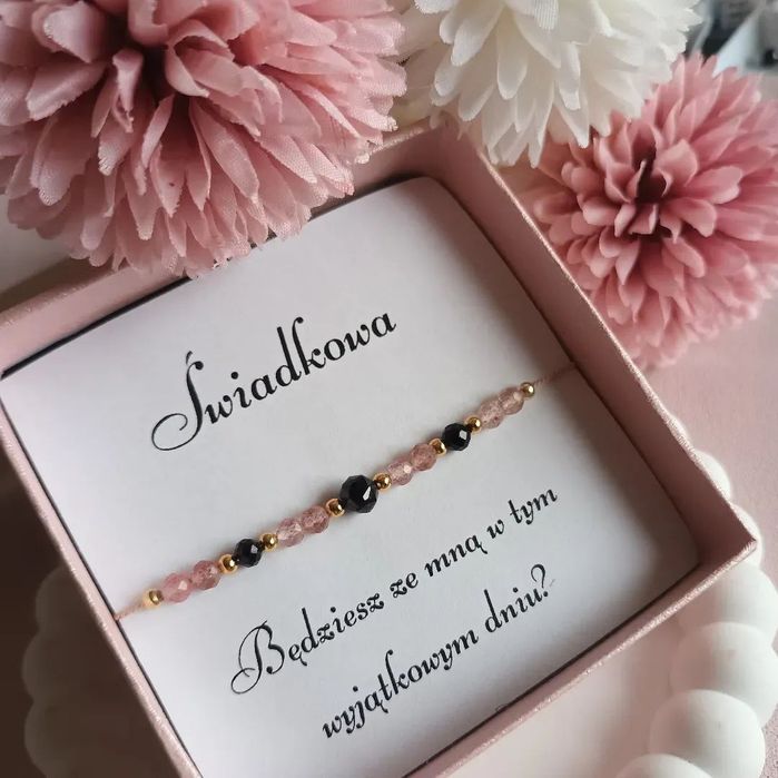 Bransoletka damska, biżuteria z kamieni naturalnych. Prezent. Handmade