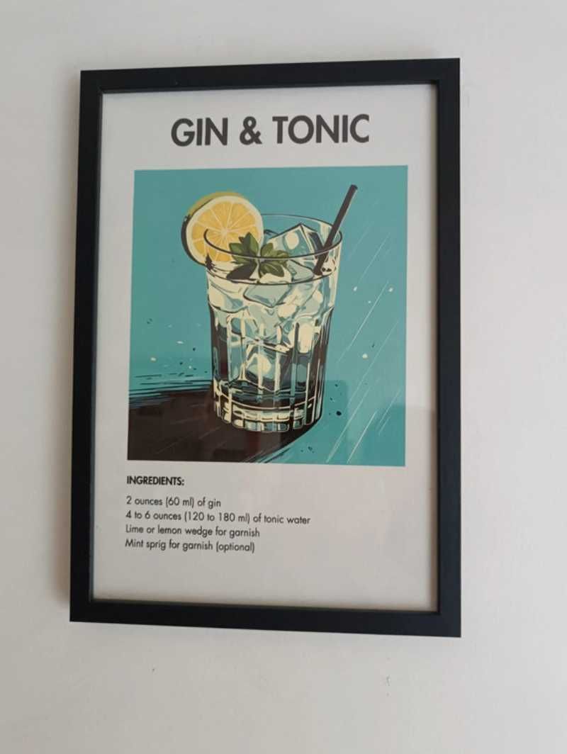 Poster com moldura Mojito