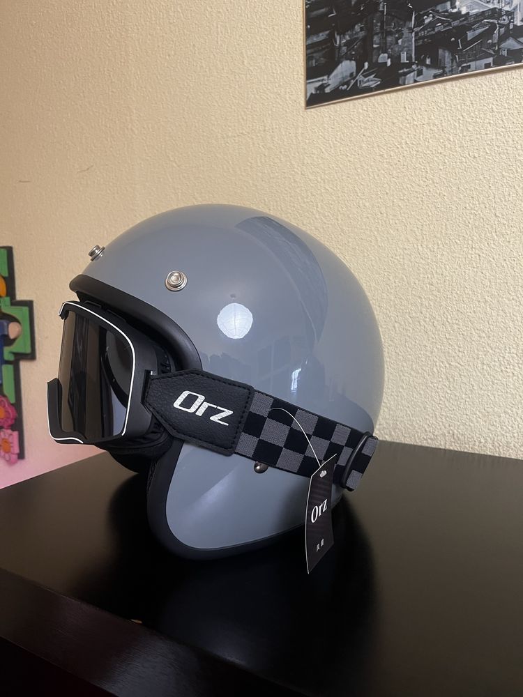 Capacete Bobber NOVO + oculos