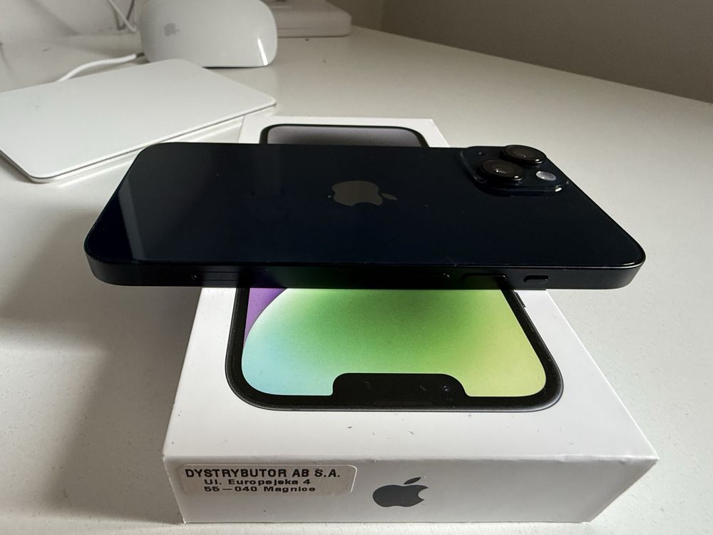 iPhone 14 128gb Midnight Stan Idealny Bateria 100%
