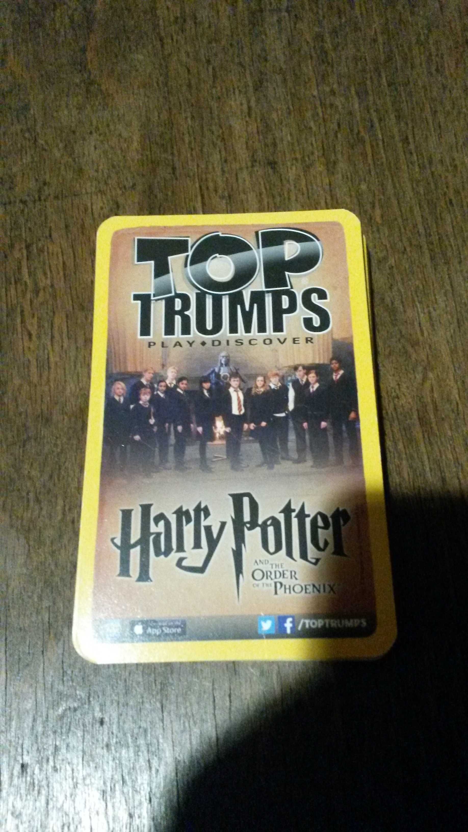 Karty kolekcjonerskie Top Thrumps Harry Potter