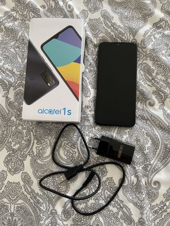 Alcatel 1S 2021 Android dual sim e SD cor preto.
