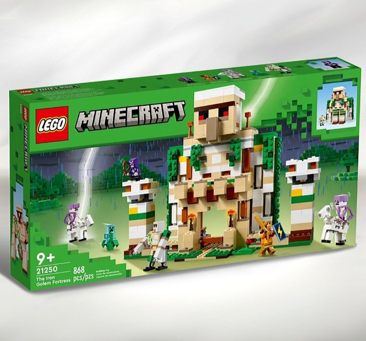 НА ПОДАРОК Lego Minecraft 21250 лего майнкрафт Замок Железный Голем