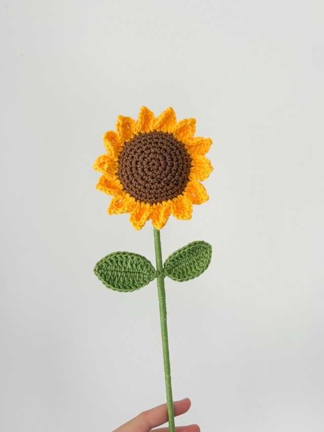Girassol em Crochet