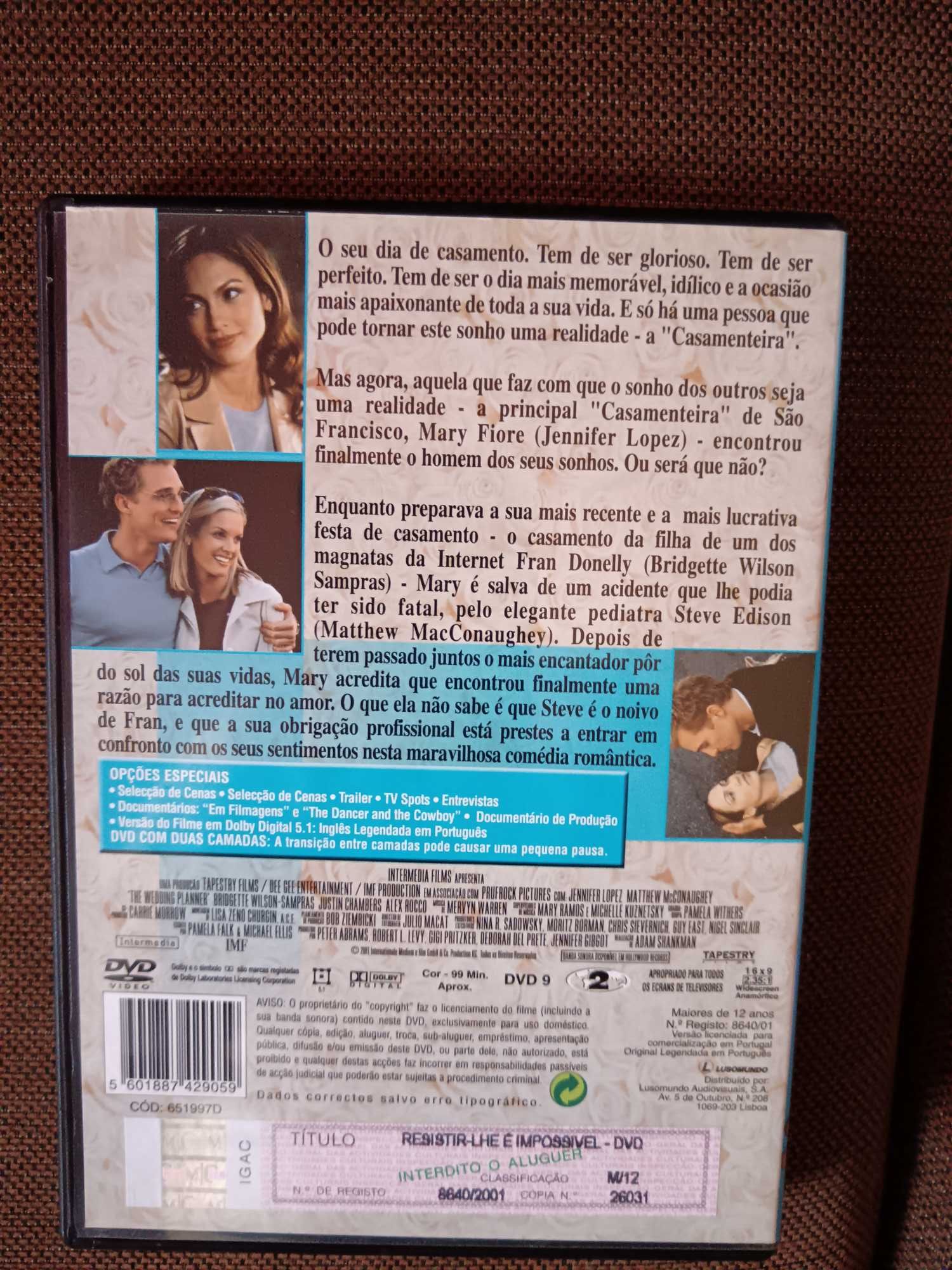 filme dvd original - resistir-lhe e impossivel