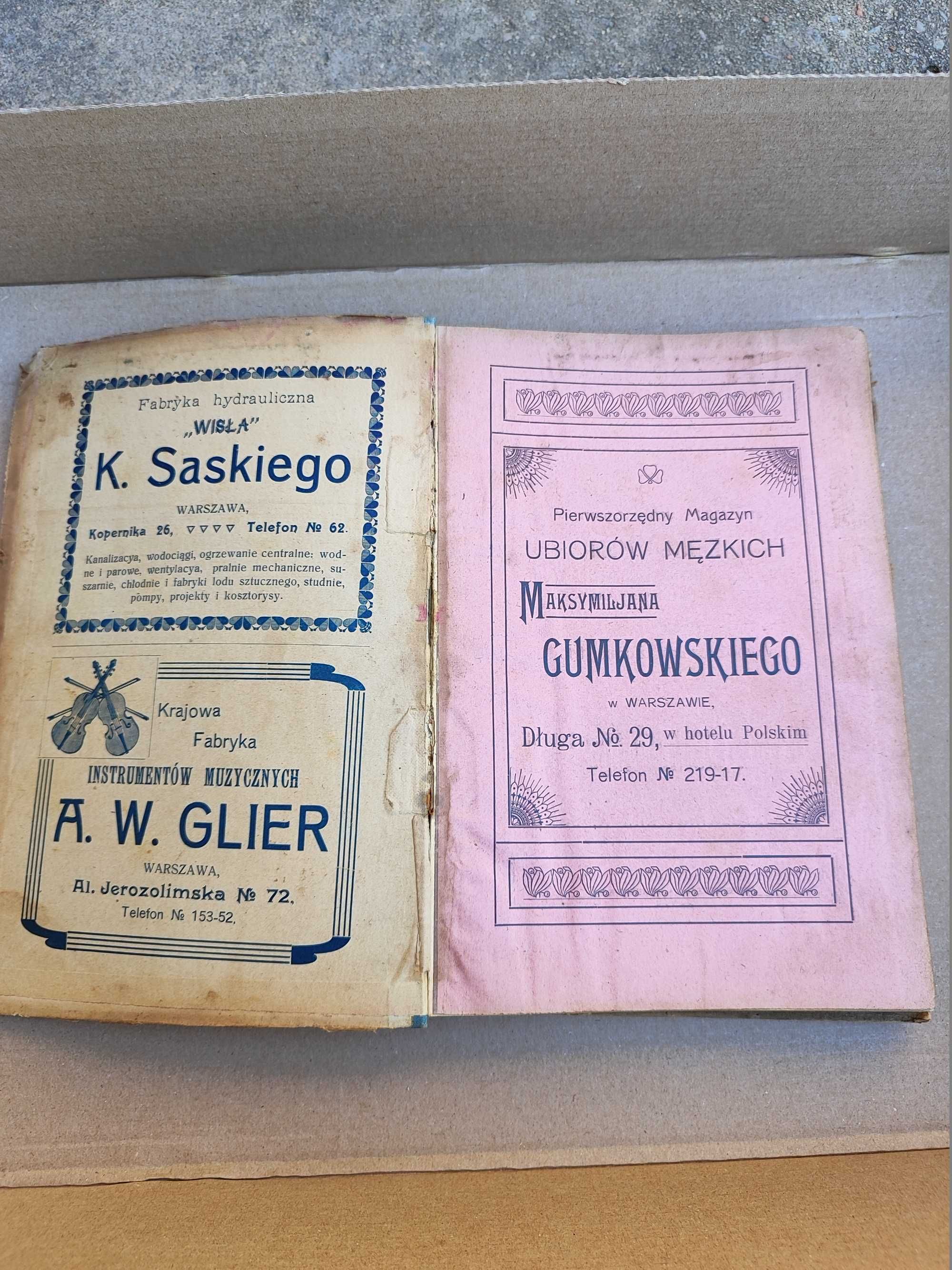 Kalendarz Rzemieslnik Polski 1915r