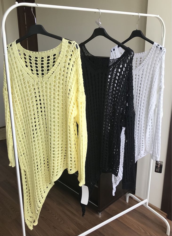 Sweter siatka rozmiar uni (s-l)