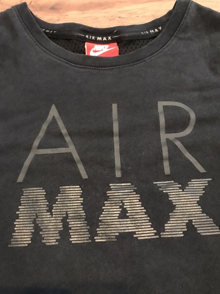 Koszulka czarna  t-shirt nike air max rozmiar s/m