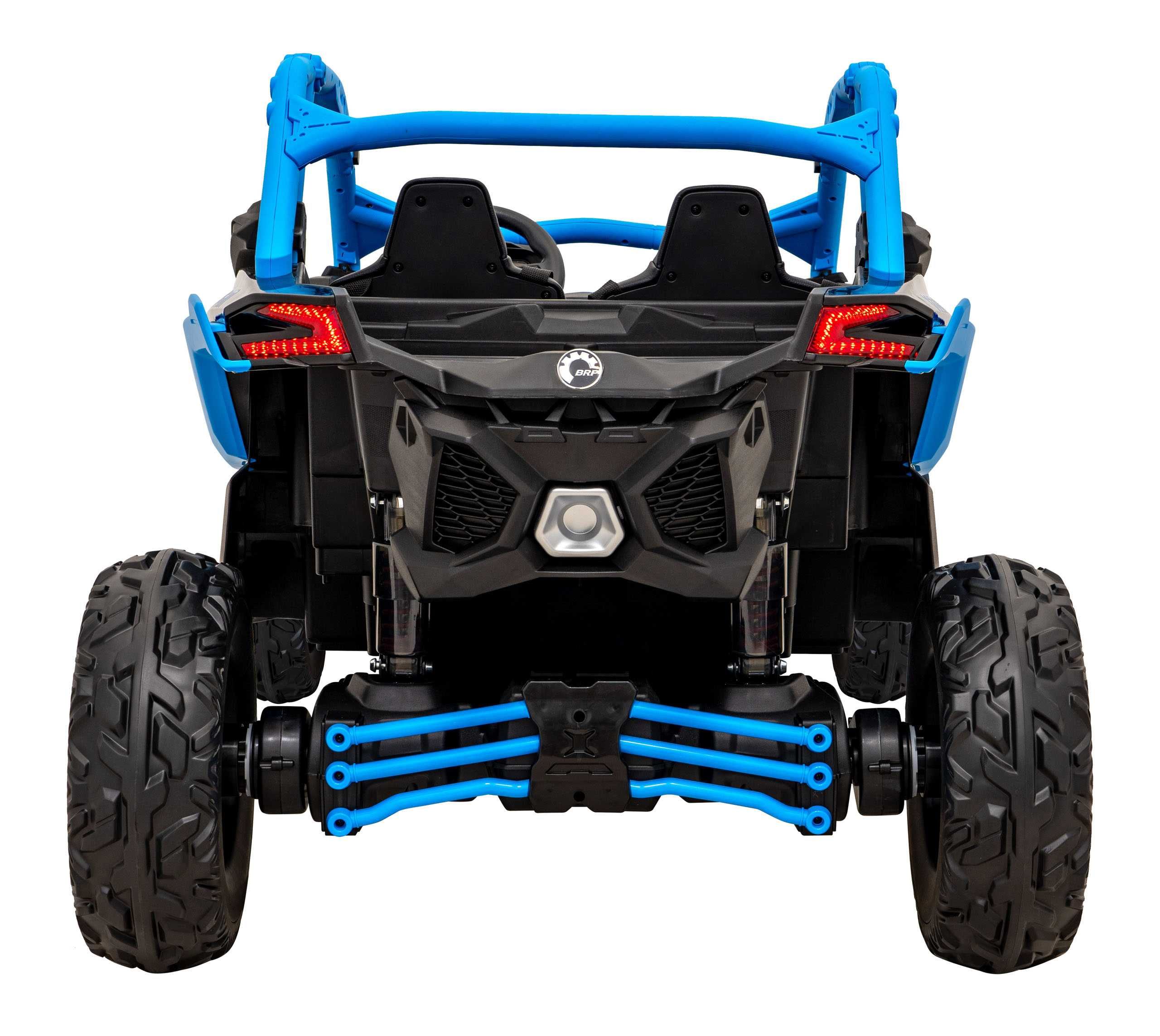 Pojazd Buggy Maverick Turbo Niebieski na akumulator dla 2 dzieci 800W