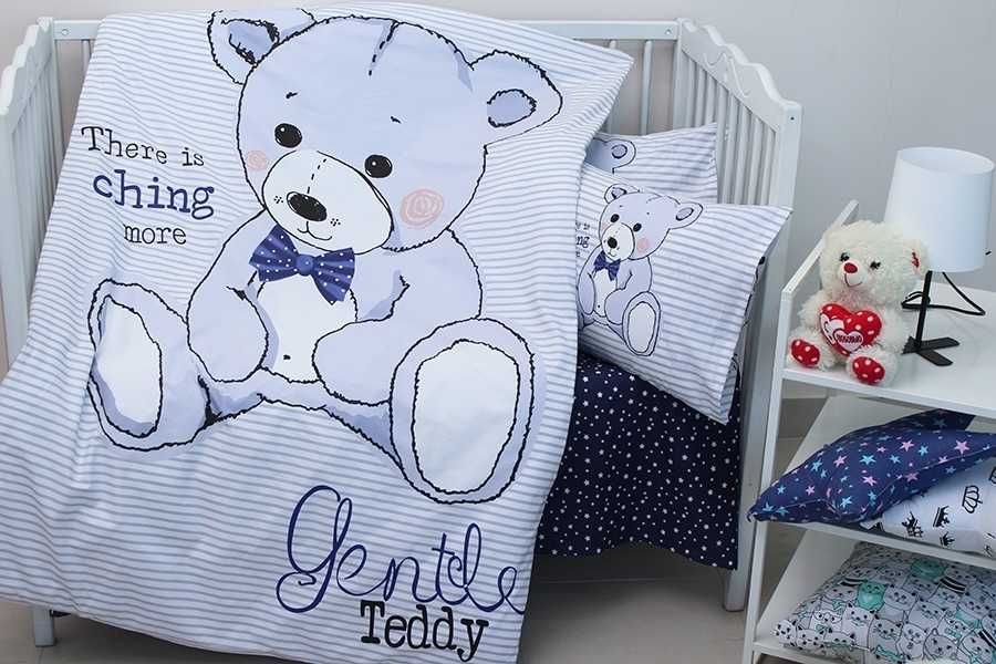 Комплект постільної білизни дитячий в ліжечко Teddy. Різні дизайни.