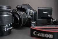 Aparat Canon EOS 1300D + Obiektyw kit + Obiektyw 50mm f/1,8 + Torba