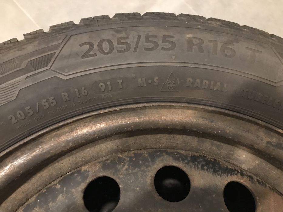 Opony zimowe BARUM  205/55 16 + felgi 5x100