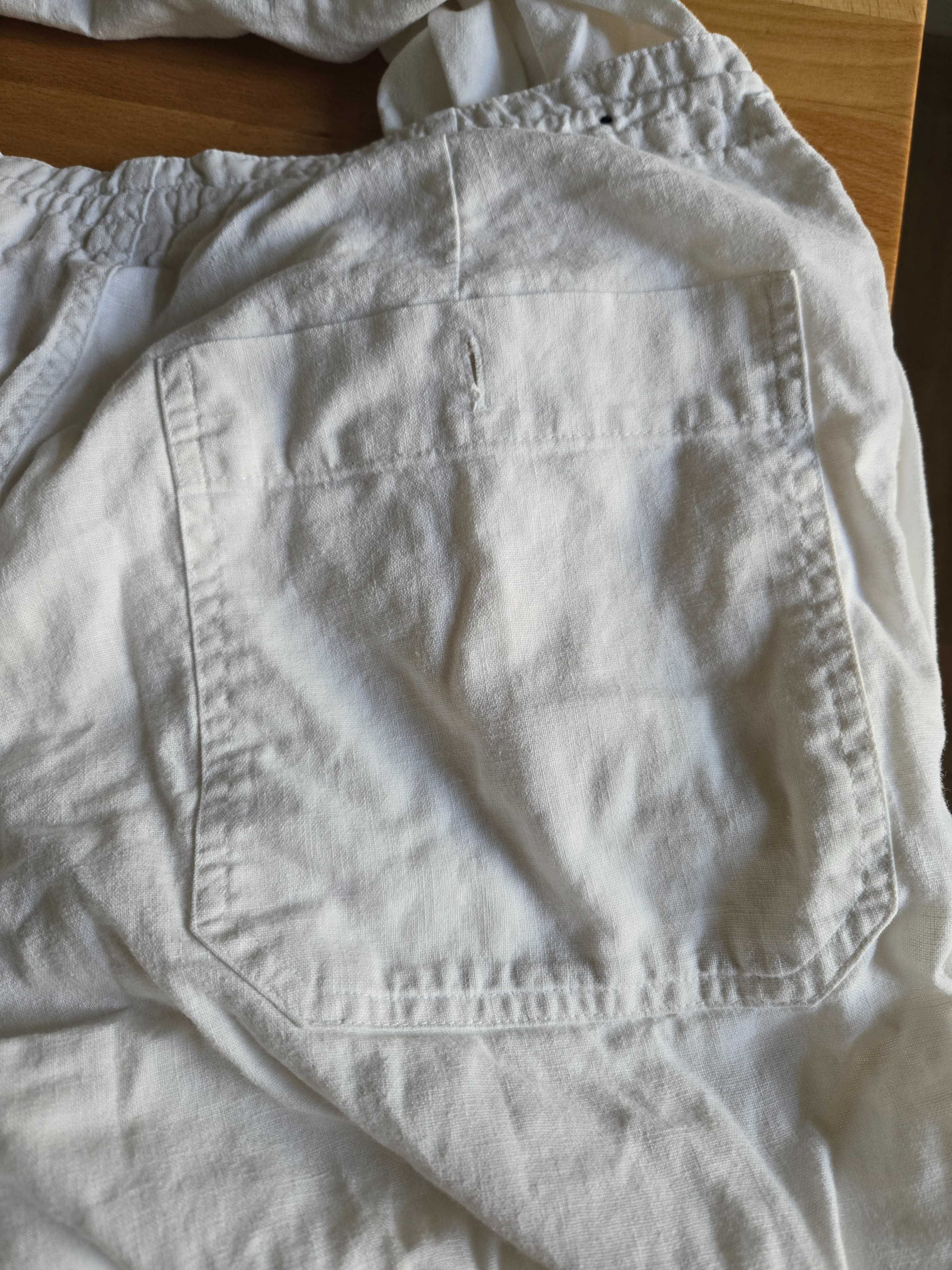 Spodnie lniane meskie h&m