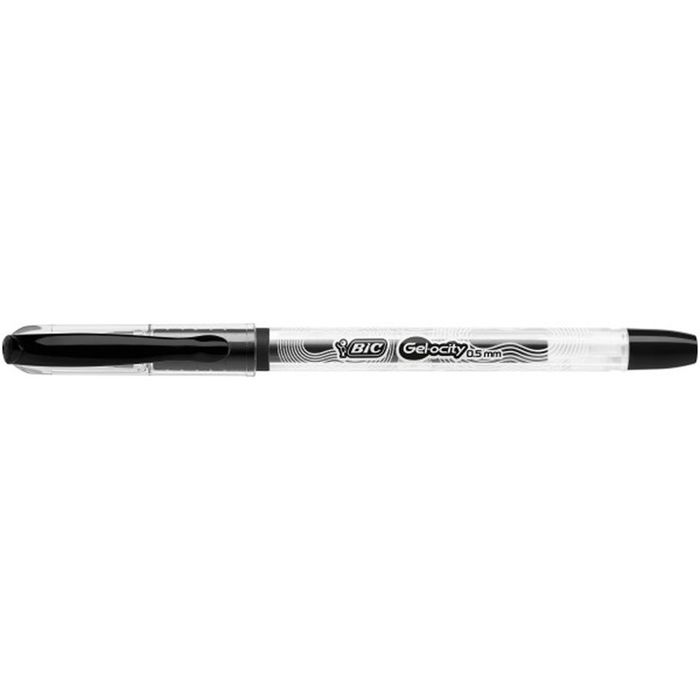 30 Szt. X Długopis Żelowy Bic Gel-ocity Stic Cienka Końcówka - Czarny