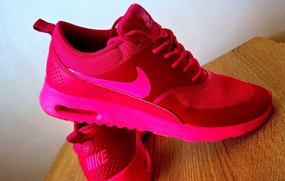 NIKE AIR MAX THEA  rożowy neon piękne jak nowe okazja