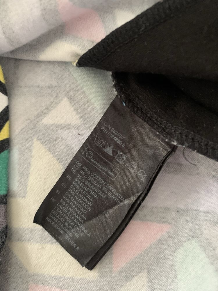 Wzorzysta kolorowa sukienka H&M