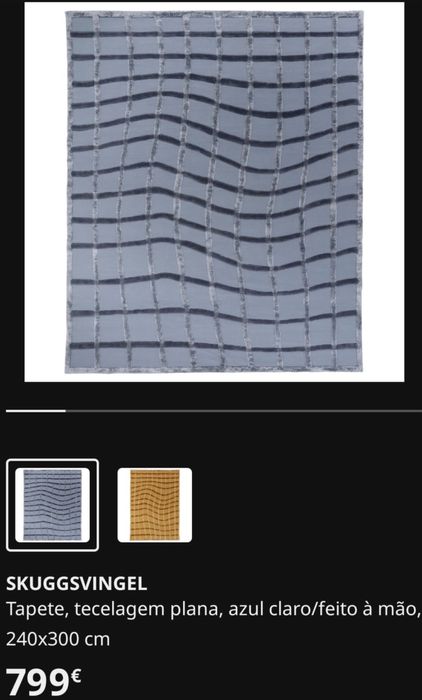 Tapete feito à mão 240x300 IKEA