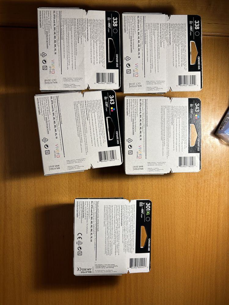 Tinteiros HP  434/338/301