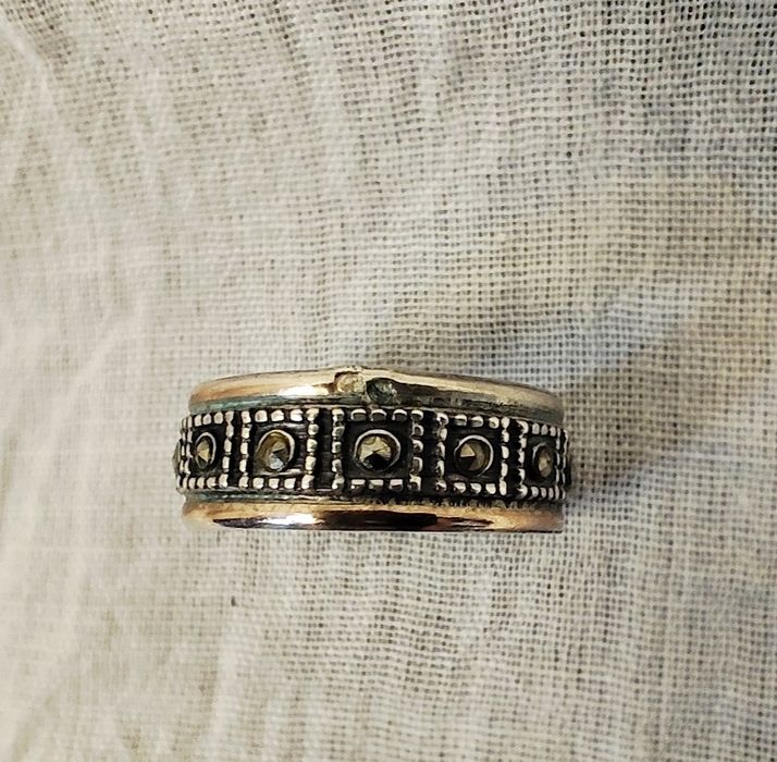 Conjunto alfinete e anel