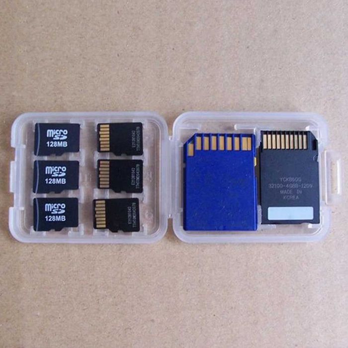 Кейс-бокс 8 в 1 для карт памяти microSD(TF) / SD / SDHC / MMC / MS