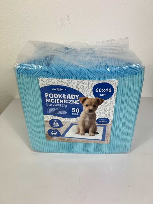 Podkłady Maty Higieniczne dla Psa do Nauki Sikania 60x40cm Grube 50szt