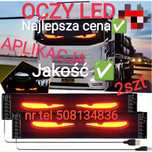 Oczy Led 2X 60x12cm TIR Diabelskie oczy z aplikacją