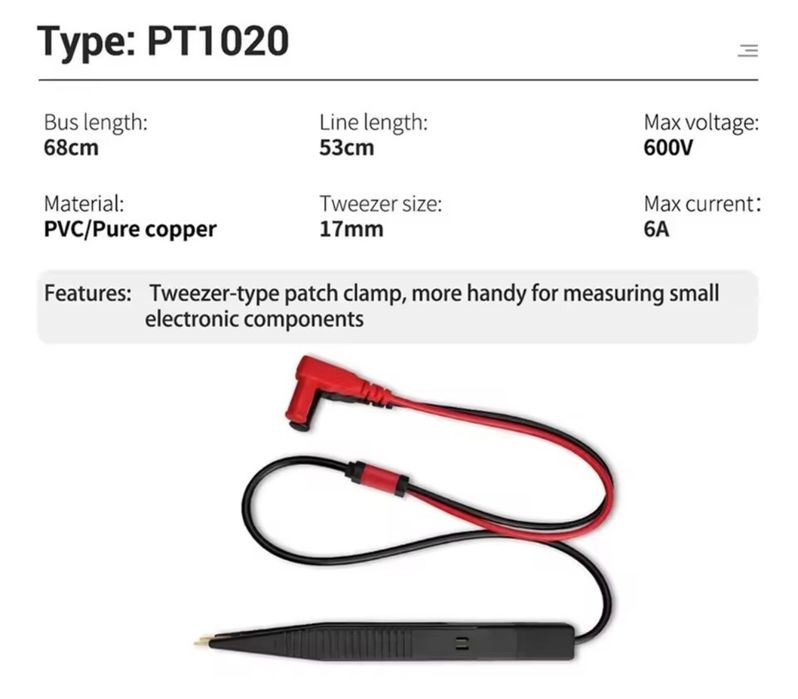 Szczypce pomiarowe odizolowane bieguny