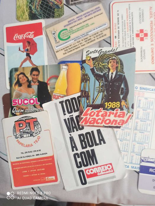 180 calendários de bolso com oferta