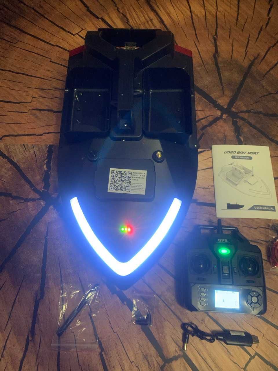 Карповый кораблик Flytec V020 с GPS 40 точек сумка