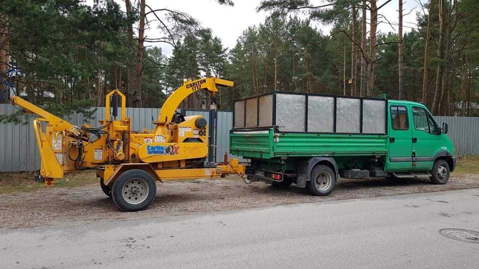 Wycinka drzew, korekty drzew, wycinka alpinistyczna, usługi rębakiem