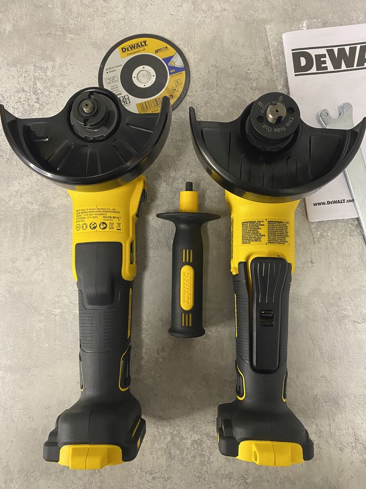 DeWALT DCG409VS FLEXVOLT збірка для Кореї, комплект перехідників