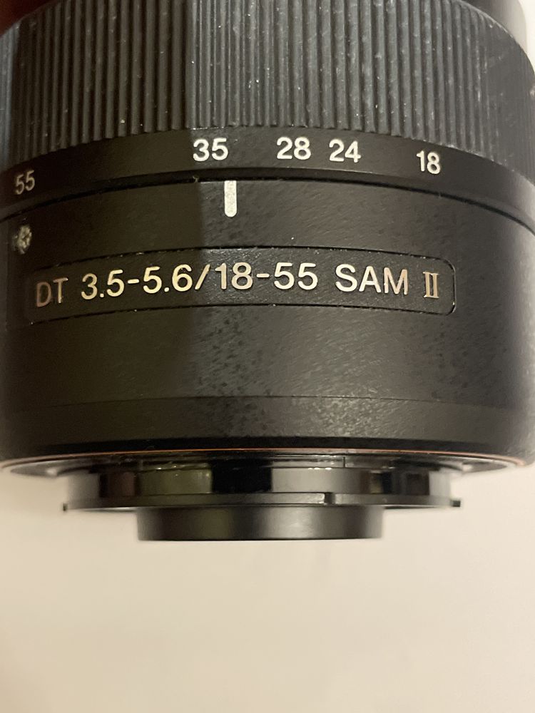 Obiektyw Sony moc.A DT 3.5-5.6 / 18-55mm SAM II jak nowy